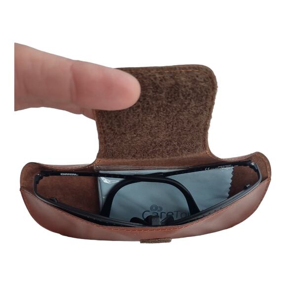 CARRERA Black Sunglasses Leather Case Lense Cloth Designer Luxury Accessories - Picture 16 of 16